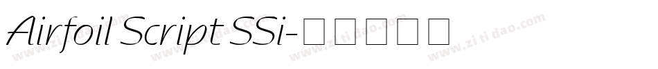 Airfoil Script SSi字体转换